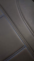 Load image into Gallery viewer, Universal Front Seat Covers Size 60/25 | Black/Blue Stitching