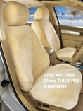 Load image into Gallery viewer, Sheepskin Seat Covers - Universal Size (27mm) - Black