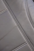 Load image into Gallery viewer, Universal Front Seat Covers Size 30/35 | Black/White Stitching
