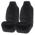 Load image into Gallery viewer, Universal Finesse Faux Fur Seat Covers - Universal Size - Charcoal