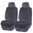 Load image into Gallery viewer, Universal Finesse Faux Fur Seat Covers - Universal Size - Grey