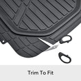 Load image into Gallery viewer, Semi-Custom Fit 3-Piece Car Rubber Floor Mats for All Weather Protection