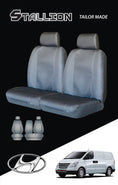 Load image into Gallery viewer, Canvas Seat Covers For Hyundai iLoad 02/2008-2020 Black