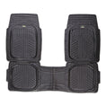 Load image into Gallery viewer, Semi-Custom Fit 3-Piece Car Rubber Floor Mats for All Weather Protection