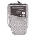 Load image into Gallery viewer, Venom 4-Piece Silver Rubber/Aluminium Look Car Mat