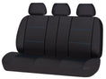 Load image into Gallery viewer, Universal Rear Seat Cover Size 06/08S | Black/Blue Stitching