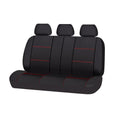 Load image into Gallery viewer, Universal Rear Seat Cover Size 06/08S | Black/Red Stitching