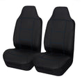Load image into Gallery viewer, Universal Front Seat Covers Size 60/25 | Black/Blue Stitching