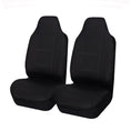 Load image into Gallery viewer, Universal Front Seat Covers Size 60/25 | Black/White Stitching