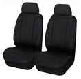 Load image into Gallery viewer, Universal Front Seat Covers Size 30/35 | Black/Red Stitching