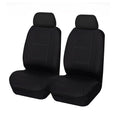 Load image into Gallery viewer, Universal Front Seat Covers Size 30/35 | Black/White Stitching
