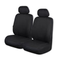 Load image into Gallery viewer, Universal Pinnacle Front Seat Covers Size 30/35 | Black/Black Piping