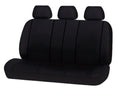 Load image into Gallery viewer, Universal Platinum Rear Seat Covers Size 06/08S | Black