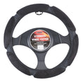 Load image into Gallery viewer, Arizona Steering Wheel Cover With Plush Suede Grips - Black