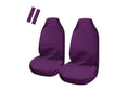 Load image into Gallery viewer, Universal Pulse Throwover Front Seat Covers - Bonus Seat Belt Buddies | Purple