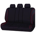 Load image into Gallery viewer, Universal Strident Rear Seat Covers Size 06/08S | Red Piping
