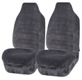 Load image into Gallery viewer, Universal Finesse Faux Fur Seat Covers - Universal Size - Grey
