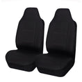 Load image into Gallery viewer, Universal Front Seat Covers Size 60/25 | Black/White Stitching
