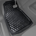 Load image into Gallery viewer, Diamond 4-Piece PVC Black Car Floor Mat Set
