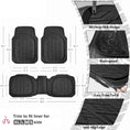 Load image into Gallery viewer, Tyre 3-Piece PVC Black Car Floor Mat Set
