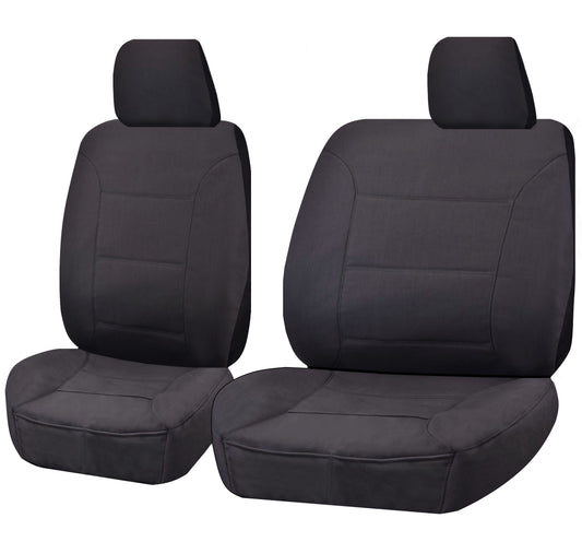 Canvas Seat Covers for Toyota Landcruiser Vdj70 Series (2007-2022) ¾ Bench Charcoal
