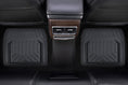Load image into Gallery viewer, Stripe 4-Piece Faux Leather Black Car Floor Mat Set

