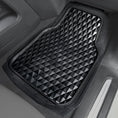 Load image into Gallery viewer, Diamond 4-Piece PVC Black Car Floor Mat Set
