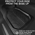 Load image into Gallery viewer, Tyre 3-Piece PVC Black Car Floor Mat Set
