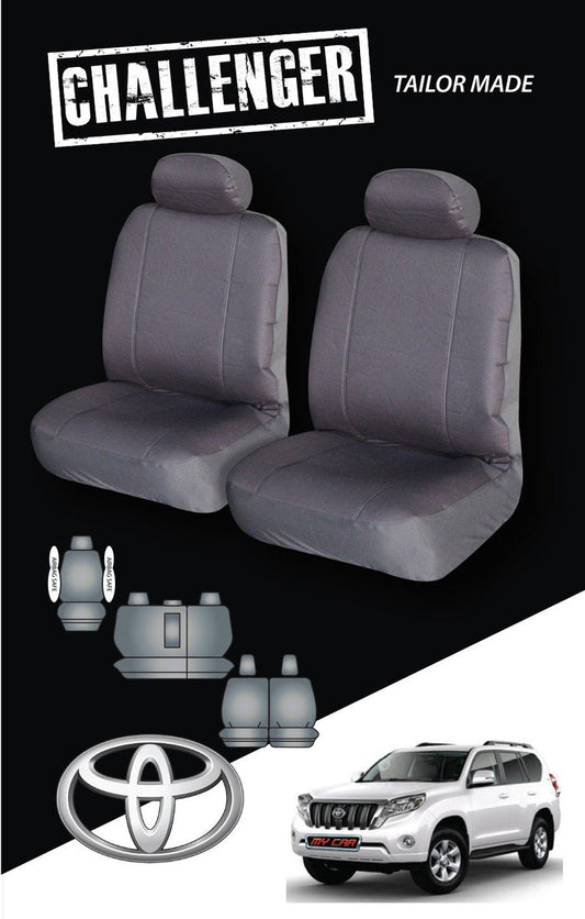 Canvas Seat Covers for Toyota Prado 120 Series 7 Seater (2003-2009)