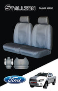 Load image into Gallery viewer, Canvas Seat Covers For Ford Ranger for 2006-2011 Dual Cab | Black
