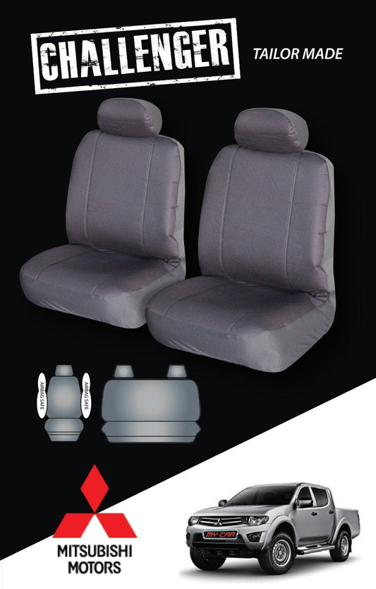 Canvas Seat Covers for Mitsubishi Triton Dual Cab (2009-2011)