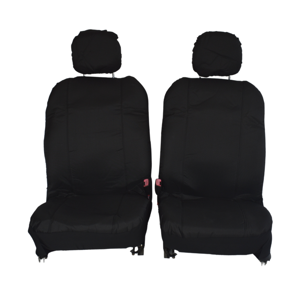 Canvas Seat Covers For Mitsubishi Pajero 11/2006-2020 Black