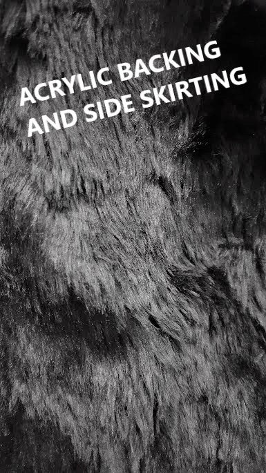 Sheepskin Seat Covers Black 16-18mm
