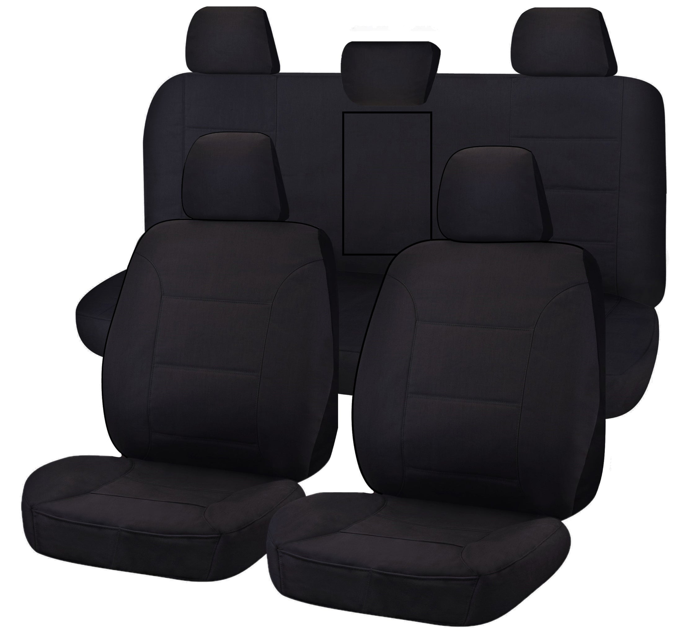 Canvas Seat Covers for Toyota Hilux Dual Cab (2015-2024)
