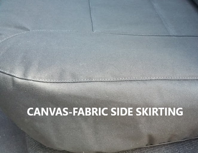 Canvas Seat Covers for Ford Ranger PXII Series (2015-2022) Black