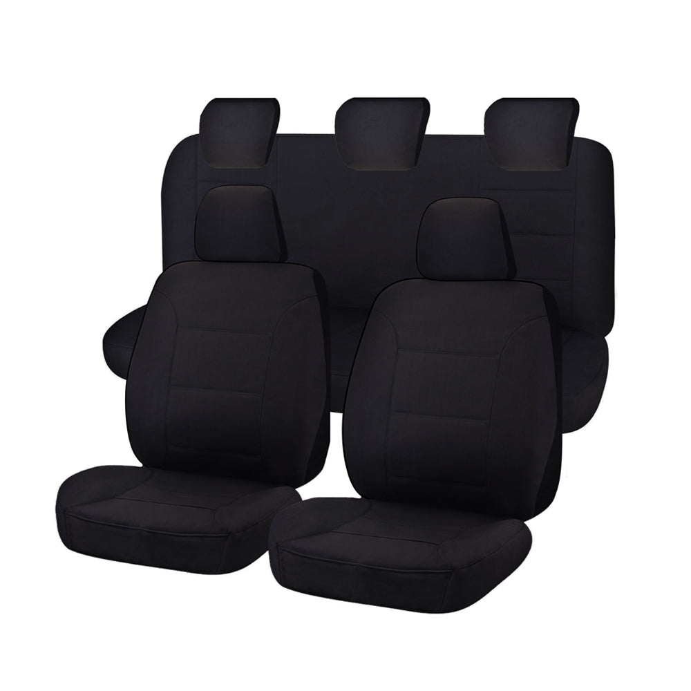 Canvas Seat Covers for Ford Ranger PXII Series (2015-2022) Black