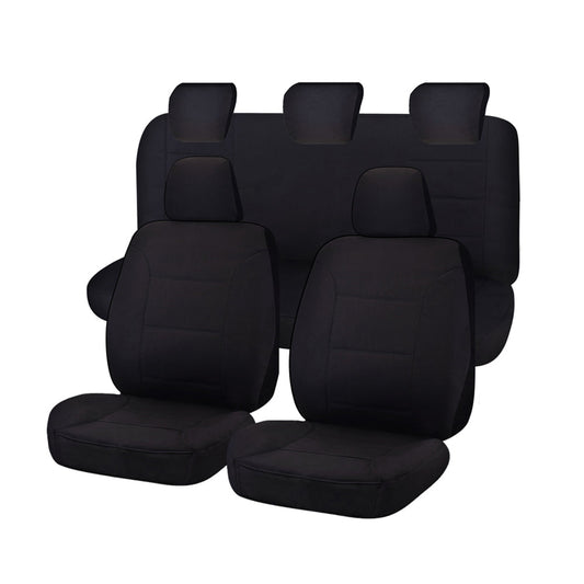 Canvas Seat Covers for Ford Ranger PXII Series (2015-2022) Black