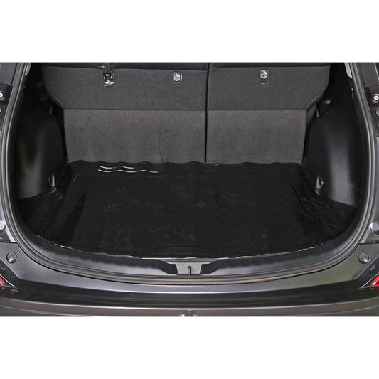 Aluminium Look 1-Piece Black Rubber/Aluminium Look Boot Mat