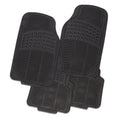 Load image into Gallery viewer, Thunder 4-Piece Black Rubber Car Mat
