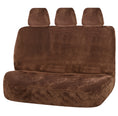 Load image into Gallery viewer, Universal Finesse Faux Fur Seat Covers - Universal Size 06/08H - Mocha
