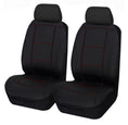 Load image into Gallery viewer, Universal Front Seat Covers Size 30/35 | Black/Red Stitching
