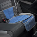 Load image into Gallery viewer, Child Seat Protector - Blue & Grey
