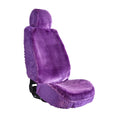 Load image into Gallery viewer, Universal Finesse Faux Fur Seat Covers - Universal Size - Purple
