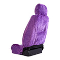 Load image into Gallery viewer, Universal Finesse Faux Fur Seat Covers - Universal Size - Purple
