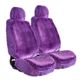 Load image into Gallery viewer, Universal Finesse Faux Fur Seat Covers - Universal Size - Purple
