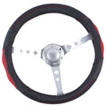Load image into Gallery viewer, Nevada Steering Wheel Cover - Black/Red [Leather]
