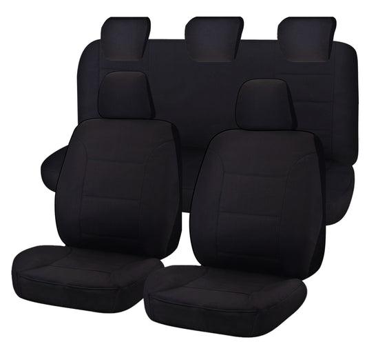 Canvas Seat Covers for Ford Ranger PXII Series (2015-2022) Black