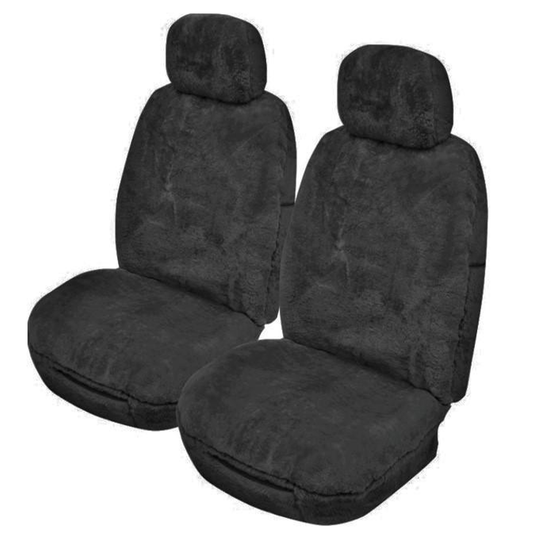 Sheepskin Seat Covers Universal 25mm Charcoal