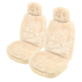 Load image into Gallery viewer, Sheepskin Seat Covers Universal 25mm Ivory
