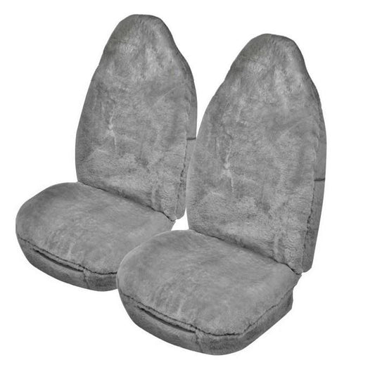 Sheepskin Seat Covers Grey 16-18mm